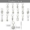 32Pcs 16 Style Alloy Pendant Locking Stitch Markers HJEW-CJ00044-2