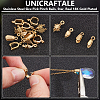 16Pcs 4 Styles 304 Stainless Steel SIce Pick Pinch Bails STAS-UN0059-73G-5