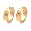 304 Stainless Steel Polishing Effect Hoop Earrings EJEW-M001-40B-G-4