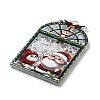 Christmas Theme Opaque Printed Acrylic Pendants SACR-Z005-07B-2