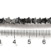 Natural Snowflake Obsidian Beads Strands G-G085-B37-01-4