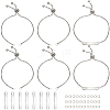10Pcs Adjustable 304 Stainless Steel Slider Bracelet Making DIY-SC0026-30B-1