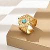 Natural Turquoise Finger Rings RJEW-Q006-01D-G-1