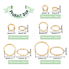 CHGCRAFT 140Pcs 10 Style Brass Open Jump Rings KK-CA0003-11-2