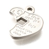 304 Stainless Steel Charms STAS-L022-034P-2