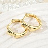 Brass Micro Pave Cubic Zirconia Hoop Earrings KK-CBA98BA-13G-2