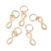 Alloy Infinity Pendants PALLOY-WH0001-06G-1