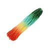 Gradient Color Baking Painted Glass Bead Strands DGLA-A039-T4mm-A013-1