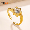 304 Stainless Steel Cuff Open Rings WG3E739-01-2