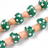 Handmade Lampwork Beads Strands X-LAMP-N024-09E-2