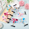 PE Plastic with Laser Alligator Hair Clips for Girl PHAR-TAC0007-05-6