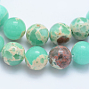 Synthetic Imperial Jasper Beads Strands G-F531-8mm-H09-3