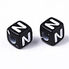 Opaque Acrylic Beads SACR-N002-01N-3
