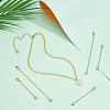 16Pcs 4 Styles 304 Stainless Steel End with Chains FIND-UN00025-2