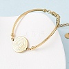 Religion 304 Stainless Steel Link Bracelets for Women LS-BJEW-F524-02B-G-3