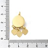 Real 18K Gold Plated Brass Pendants KK-A198-01G-04-3