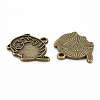 Tibetan Style Alloy Pendant Enamel Settings LS-TIBEP-N010-023AB-RS-2