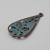 Tibetan Styles Alloy Pendants FIND-CJC0024-84E-2