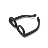 Brass Glasses Frame Open Cuff Ring for Women LS-RJEW-F140-140EB-3