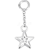 1Pc 925 Sterling Silver Clear Cubic Zirconia Tassel Pendants STER-BBC0008-25S-1
