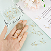 20Pcs 2 Styles Brass Earring Hooks KK-BBC0011-29-3