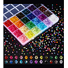   5800~6240Pcs 24 Colors Transparent Acrylic Beads TACR-PH0001-58-2