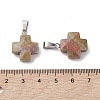 Natural Unakite Pendants G-K359-02P-08-3
