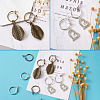 Brass Hoop Earrings KK-CD0001-10-7