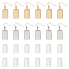 12Pcs 2 Colors 304 Stainless Steel Earring Hooks STAS-LP0002-04-1