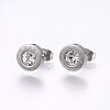 304 Stainless Steel Stud Earrings EJEW-H362-10P-A-1