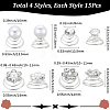 Spiral Hair Pin Coil Iron Hair Accessories OHAR-SP0001-12A-2