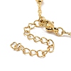 Ion Plating(IP) 304 Stainless Steel Singapore Chain Necklace with Beads for Men Women X-NJEW-P263-01G-2