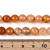 Natural Red Agate Beads Strands G-T139-8mm-89A-01-5