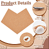 Heart Wall Mounted Brooch Jewelry Display Cork Tray AJEW-WH0433-01E-4
