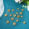 16Pcs 8 Styles Brass Micro Pave Cubic Zirconia Bead Caps ZIRC-TA0001-23G-6