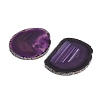 Dyed & Heated Natural Agate Slice Cabochons GG-CBAAF67-01C-2