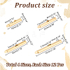 48Pcs 4 Styles 304 Stainless Steel Slide On End Clasp Tubes STAS-UN0058-14-3