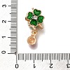 Rack Plating Alloy Crystal Rhinestone European Dangle Charms PALLOY-P307-20G-3