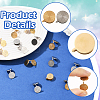 16Pcs 2 Colors 304 Stainless Steel Vortex Cuff Earrings EJEW-SC0001-87-3