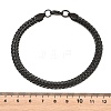 304 Stainless Steel Wheat Chain Bracelets for Women Men BJEW-H643-03EB-5