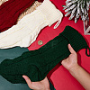 3Pcs 3 Colors Knitted Acrylic Fiber Hanging Stocking Bags AJEW-SP0004-03-3