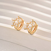 Star Brass Hoop Earrings for Women HZ8396-1