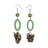 (Jewelry Parties Factory Sale)Natural Regalite Beads Dangle Earring Sets EJEW-JE03360-02-3