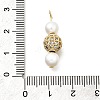 Brass Micro Pave Cubic Zirconia Pendants KK-Z093-31G-3