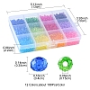 2016Pcs 12 Colors Transparent Acrylic Beads TACR-YW0001-61-4