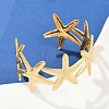 304 Stainless Steel Cuff Bangles for Women BJEW-D356-01G-2