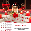 Valentine's Day Theme Alloy Enamel & 304 Stainless Steel & Plastic Wine Glass Charms AJEW-AB00080-6