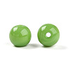 Opaque Solid Color Glass Beads GLAA-N007-8mm-A11-2
