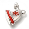 Christmas Theme Alloy Enamel Pendants ENAM-B025-01B-01P-2