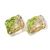 51Pcs Transparent Two Tone Acrylic Beads LS-MACR-K359-19B-2